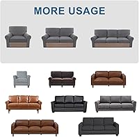 Vista 48 de H.VERSAILTEX Multi-Pieces Sofa Covers Stretch Couch Covers Form Fitted Seats and Back Cushions Covers