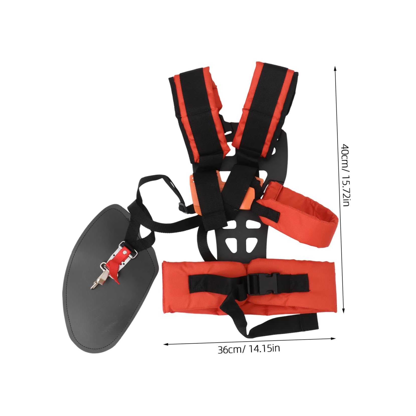 LIOOBO Arnés de Hombro W Acolchado para Desbrozadora Cinturón y Cómodo para Cortacésped para Jardinería y Prolongado