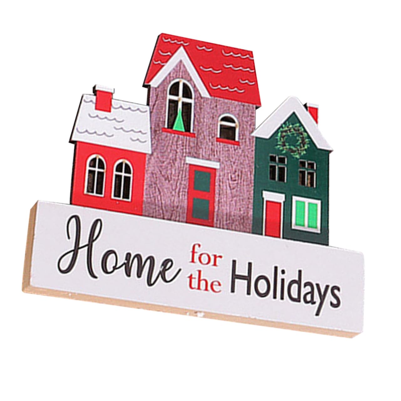 Unomor Christmas Mini House Ornament for Desktop Decoration Glowing Xmas House Adornment Holiday Present for Indoor Christmas Decorations and Tabletop Decor