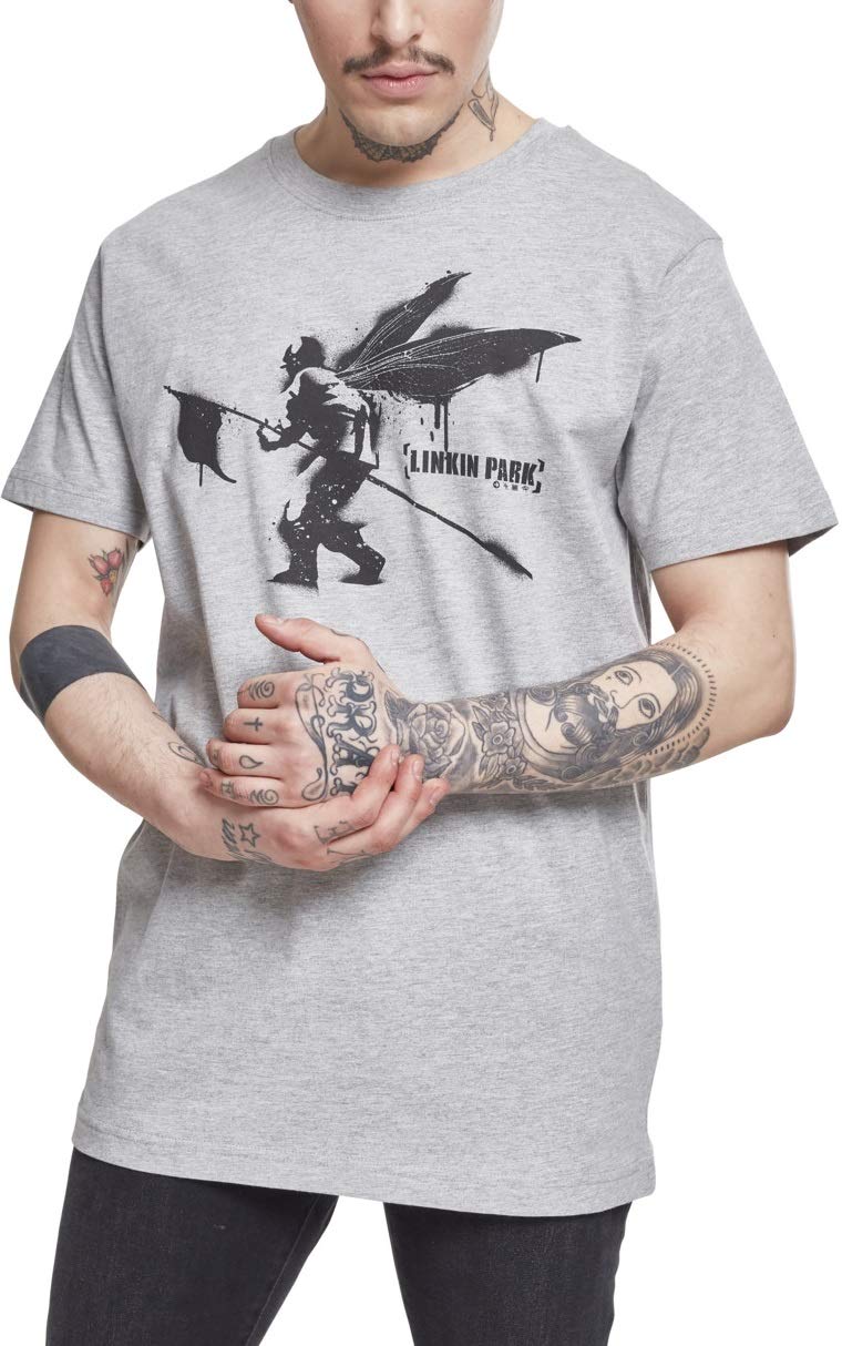 MERCHCODE Men's Linkin Park Street Soldier Tee T-Shirt