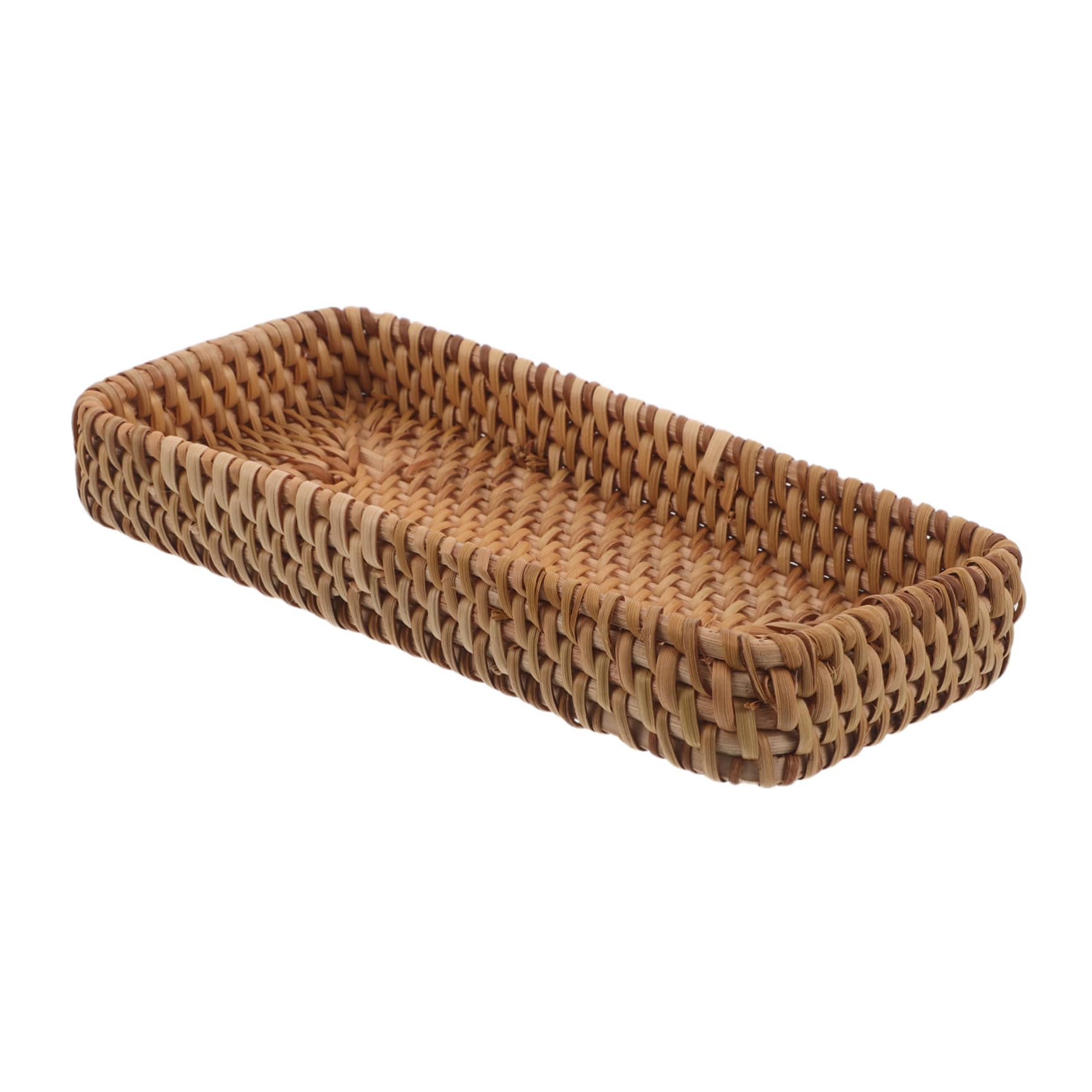 Bandeja de Ratán Decorativa con Drenaje Rápido Antihumedad para Baño y Mesa