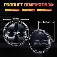 Vista 7 de Z-OFFROAD Conjunto de luces antiniebla LED de 4.5 pulgadas y 48 W, compatible con Ford Ranger 2007-2014 2008 2009 2010 2011 – 1 par