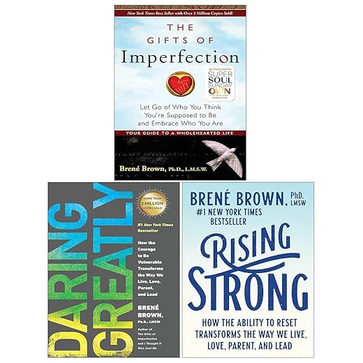 Brené Brown Collection 3 Books Set (Rising Strong,Daring Greatly,The Gifts of Imperfection)