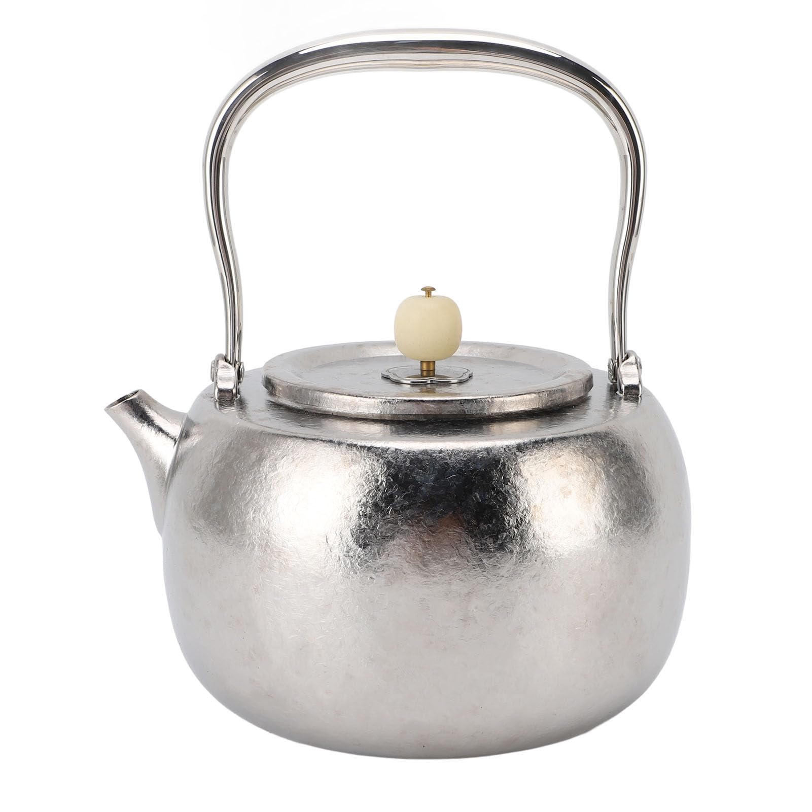 LiebeWH Czajnik do Herbaty z płytą kuchenną, Dzbanek do Herbaty z Czystego Tytanu TA1 1100 Ml z Uchwytem ze Stali Nierdzewnej 304, Pokrętło Bodhi, Domowego Biwakowania na świeżym Powietrzu, Wrzącej