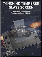 Vista 4 de Consola de juegos portátil X70, pantalla IPS HD de 7.0 pulgadas, consolas de juegos retro, consola de videojuegos clásica con tarjetas de memoria