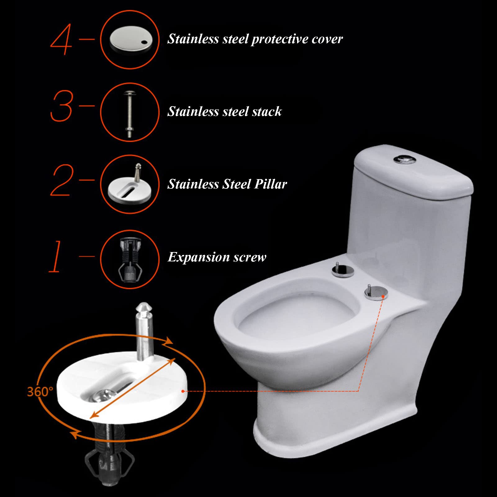 Asiento de inodoro universal de cierre lento suave y silencioso con tapa, bisagras de liberación rápida de plástico duradero, herrajes de fijación rápida, sin golpes (E)