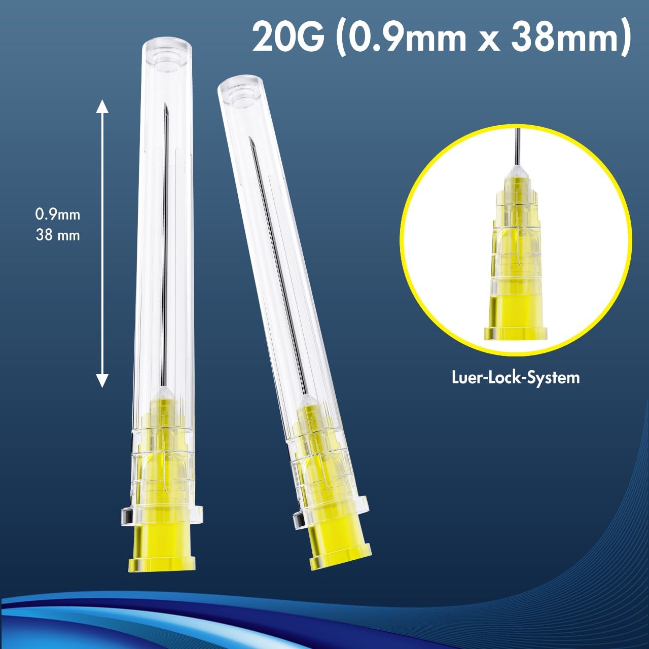 100 Stück 24G 0,55 x 25mm einzeln verpackt Tube für Nachfüllflüssigkeiten aus rostfreiem Edelstahl Tube für Haushalt, Wissenschaftslabor, Industrie (20G 0,9 x 38mm)