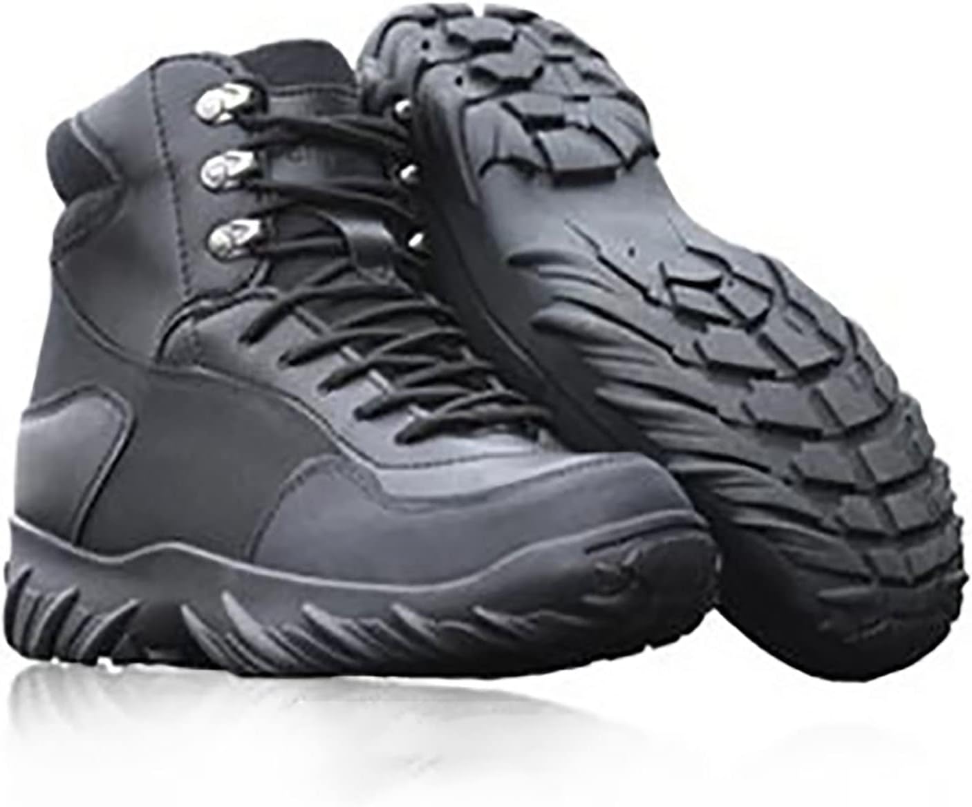 CLSQLXYJZC Outdoor Mid-top Desert Tactical Boots, Waterproof Non-slip Outdoor Rubber Sole Mountaineering Boots, Durable Lace-up Sports Breathable Trekking Boots