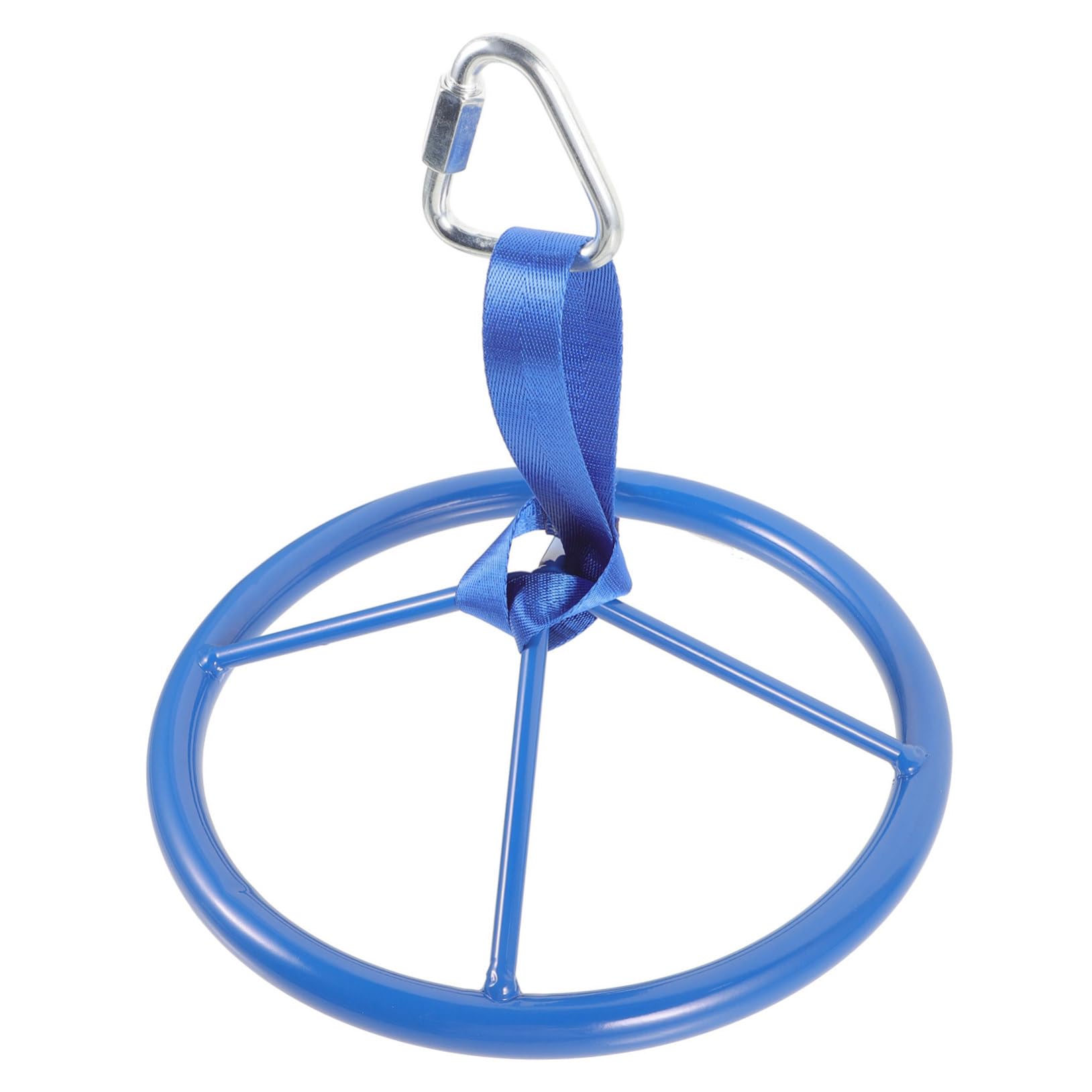 BESTonZON Anillo de Entrenamiento Infantil para Ejercicios de Fuerza Rueda Colgante Resistente Nylon Equipo Portátil para Uso Interiores y Exteriores Color Azul Oscuro
