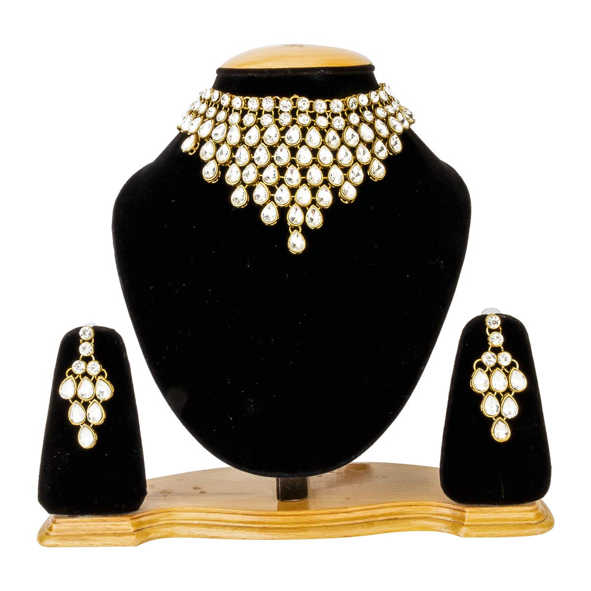 Stunning Kundan Studded Jewellery Set (CT-NCK-44149)