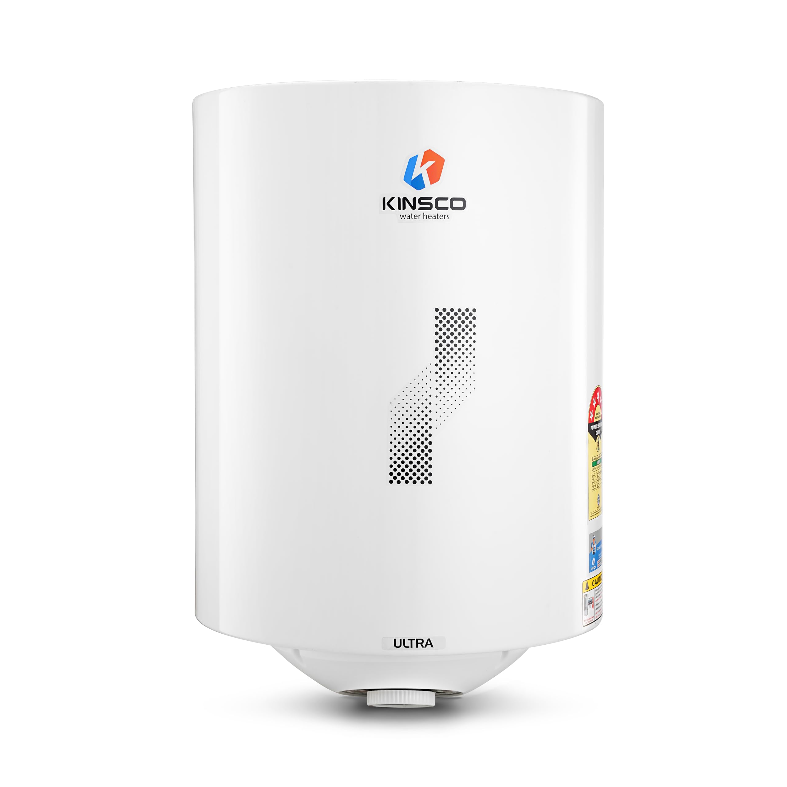 Kinsco Ultra Glassline Tank Electric Water Heater – High-Efficiency Vertical Storage Geyser for Instant Hot Water | Long Life Heating Element | 5-Star Rated (White)-image-23