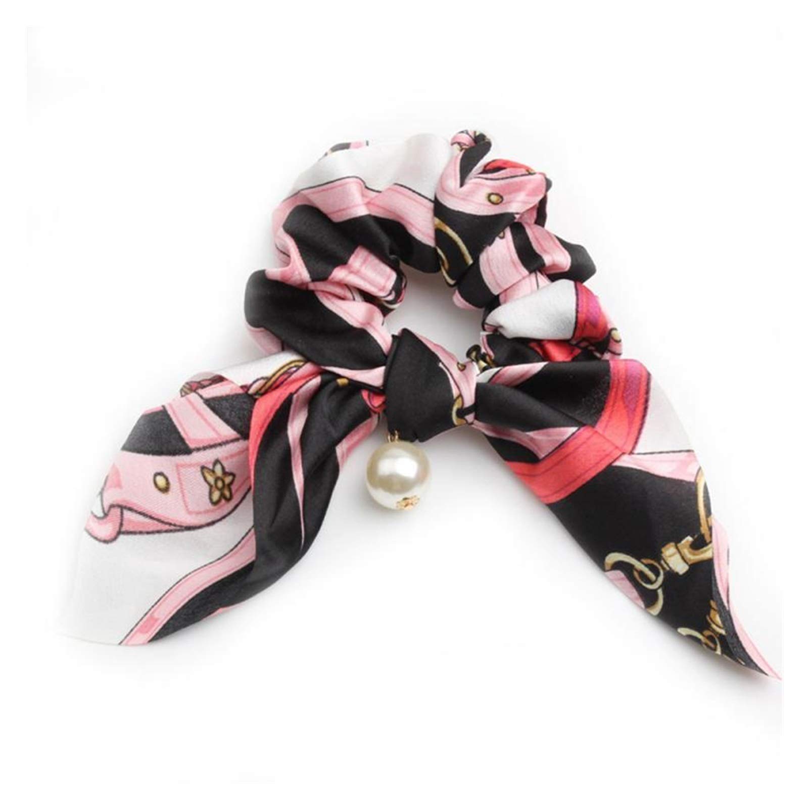 Gumki do włosów Kwiecista kokarda Scrunchie Opaska do włosów Elastyczne gumki do włosów Lina Akcesoria do szalików (kolor: 07) (8)