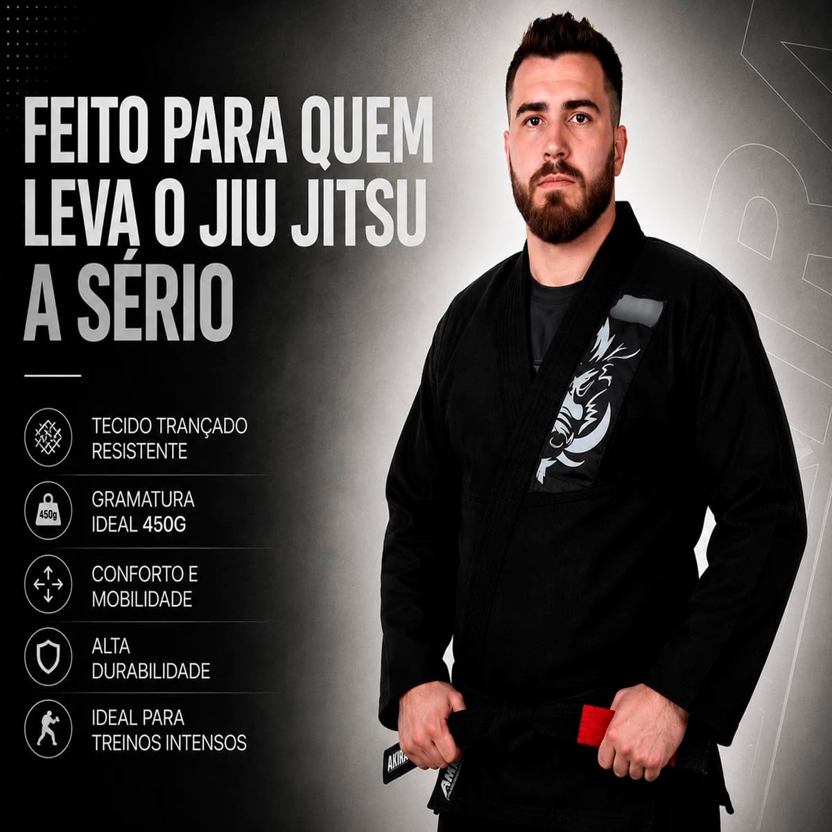 Kimono De Jiu-jitsu Trançado Akira