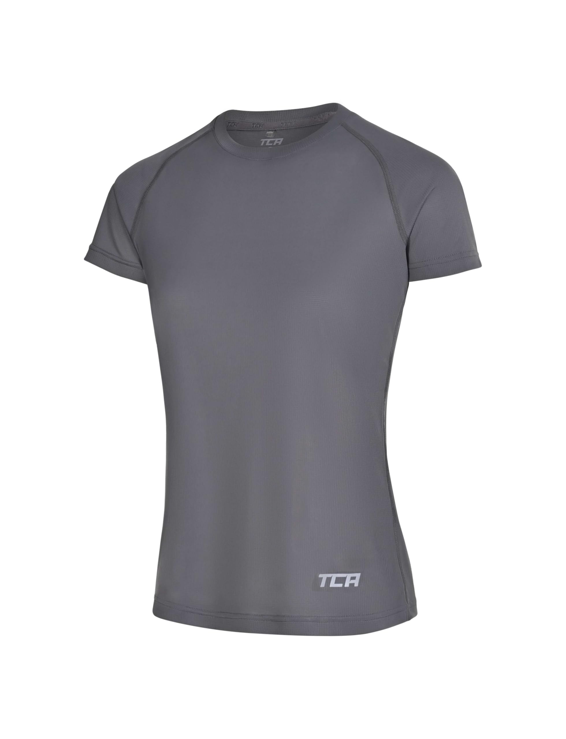 TCA Women's Lightweight Short Sleeve Shirt – Breathable Athletic Running T-Shirt for Yoga, Running, Gym, Training, and Fitness - Quiet Shade, S