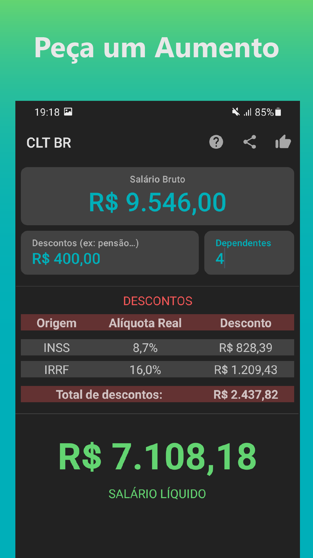 CLT BR: Net salary calculator-Amazonアプリストアのアプリ