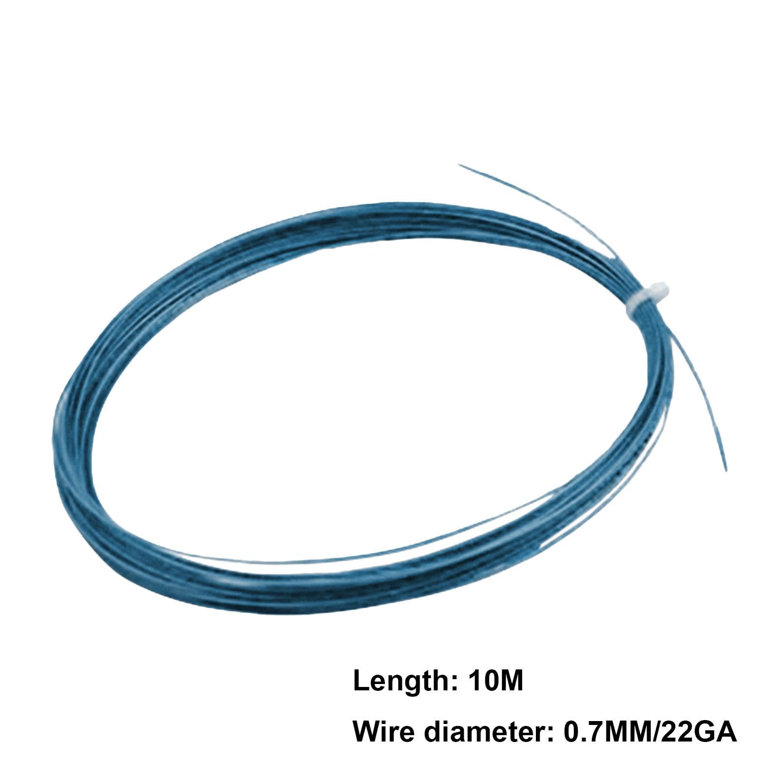 Cuerda de bádminton – 0,7 mm/22 GA de alta flexibilidad – Reemplazo de red de volante de 10 m para reparación de raquetas de bádminton