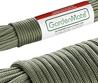 GardenMate Paracord 550 Professionelles Nylon Outdoor-Seil Oliv-Grün 31m lang 4mm dick - Kernmantel-Seil aus 7 Kernfäden aus reißfestem Nylon