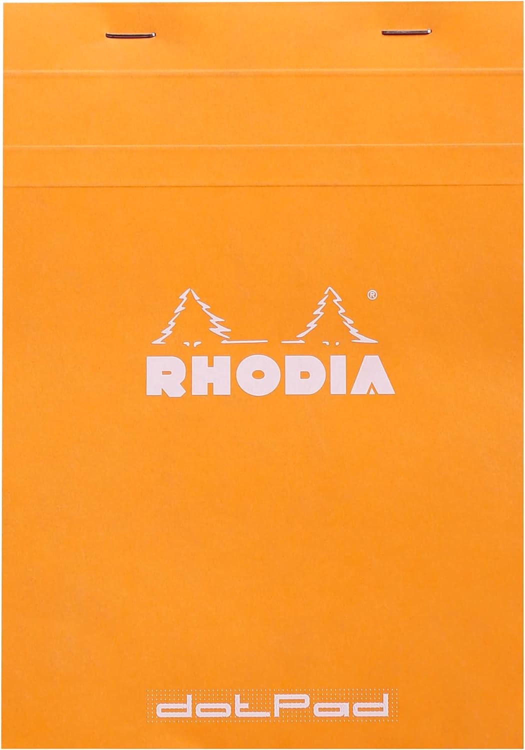 Rhodia Notepad, No16 A5, Dot - Orange, 6" x 8 1/4" (16558C)