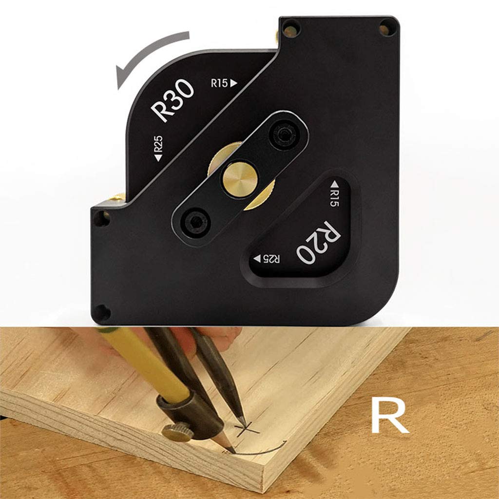 Risegun Radius Jig Schablonen Set – 3-teilig, Aluminium, Für R15–R30 & T15–T30 – Perfekte Runde Kanten