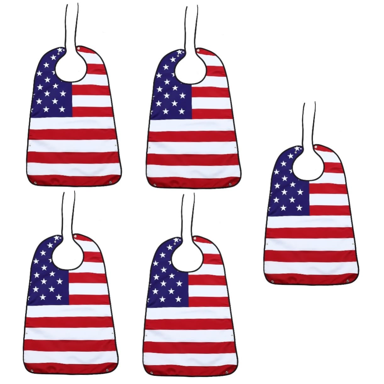 FOMIYES 5 Pièces de riz adulte bavoir adulte bavette senior insignes sevrage bavoirs fournitures pour personnes handicapées bavoir pour femme Polyester (fibre de polyester)