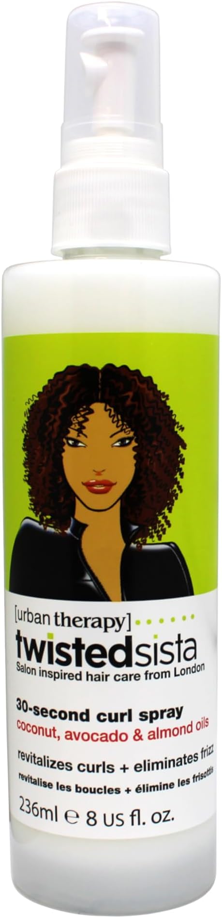 Curl Spray with Coconut Avocado and Almonds Oils, 236 ml