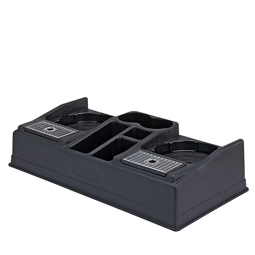 Miniatura 2 de Service Ideas APLR25BL - Soporte doble para Airpot y estación de condimentos, plástico negro