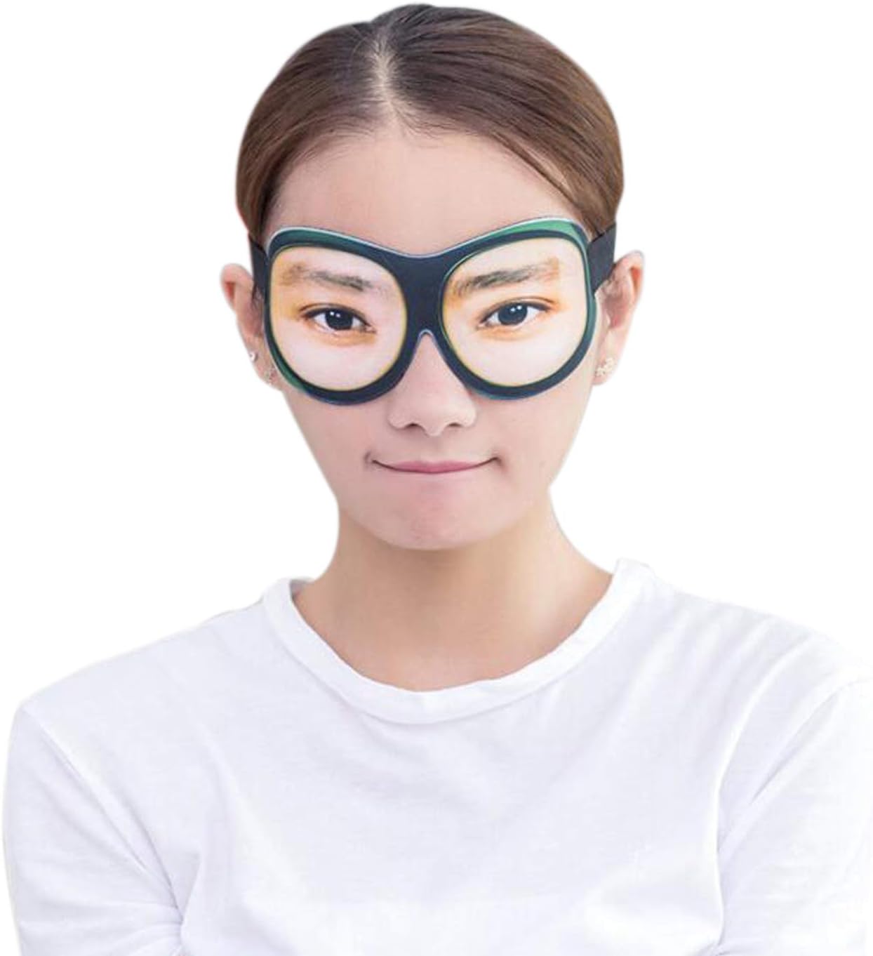 Honbay 3D Funny Eyeshade Soft Sleep Eye Mask with Adjustable Head Strap for Travel, Game, Party, Rest, Sleeping, etc (for Man)