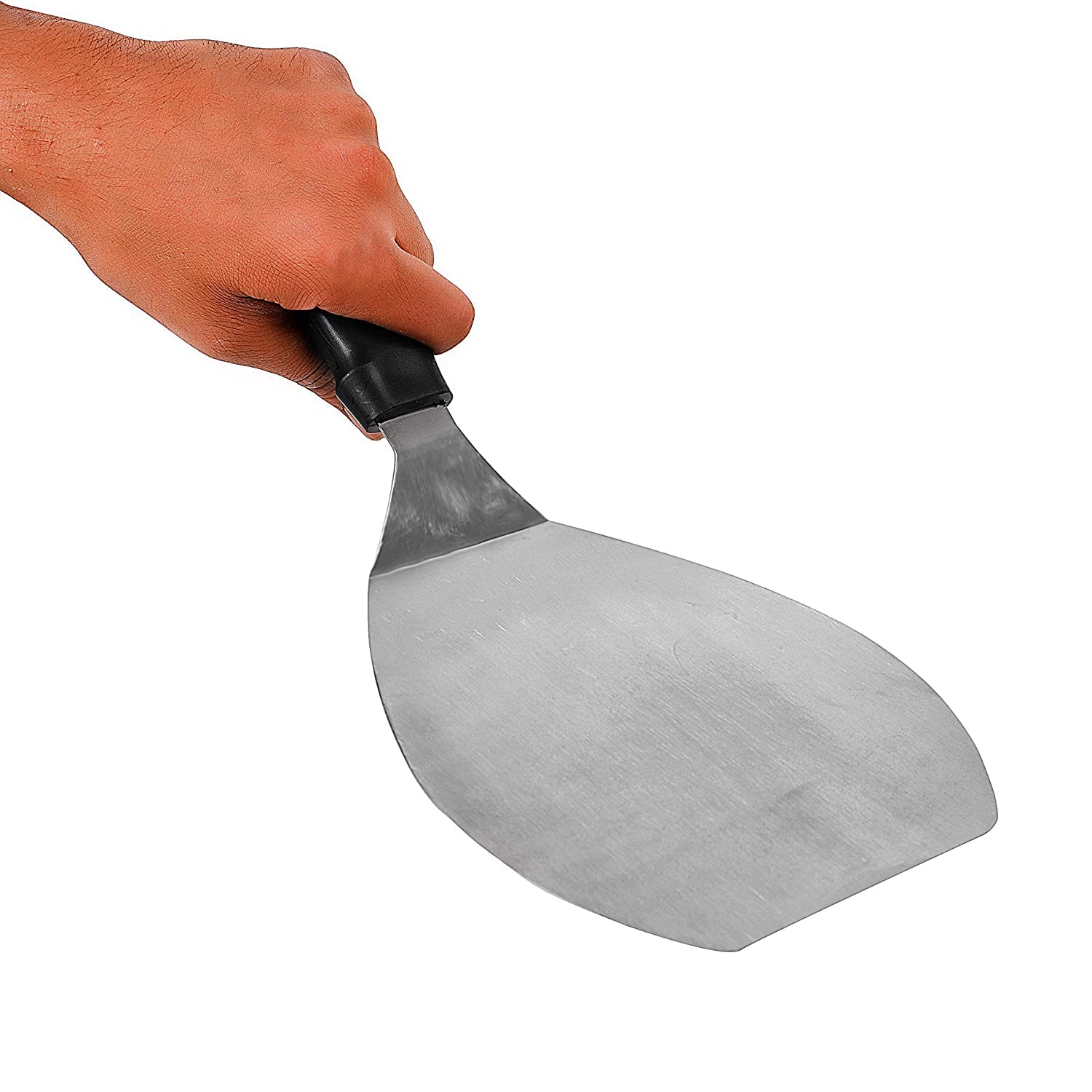 METINOX Durable Stainless Steel Pizza Lifter Spatula | Cake Lifter | Kitchen Tools | Kitchenware (34 X16.5 cm) Silver, Medium 2