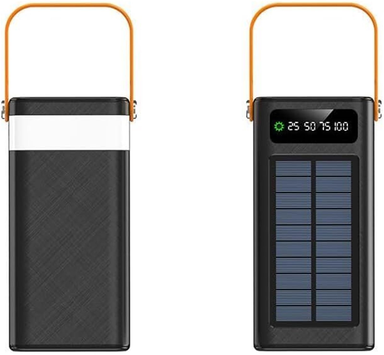 Power Bank Portátil 100000 MAh 120W PD 20W Powerbank Batería Cargador Gran Capacidad 5 Salidas 2 Entradas Energía Solar con Cables Dobles De Carga Rápida For Acampar