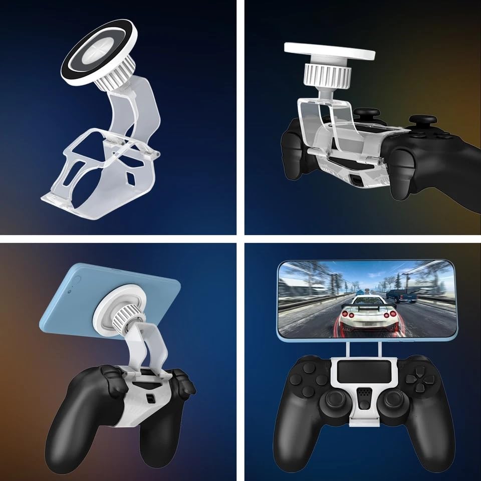 Clip manette PS4 pour jouer sur smartphone dans votre lit ou le train