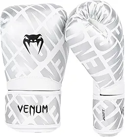 Venum Contender 1.5 XT Boxing Gloves - White/Silver - 14 Oz