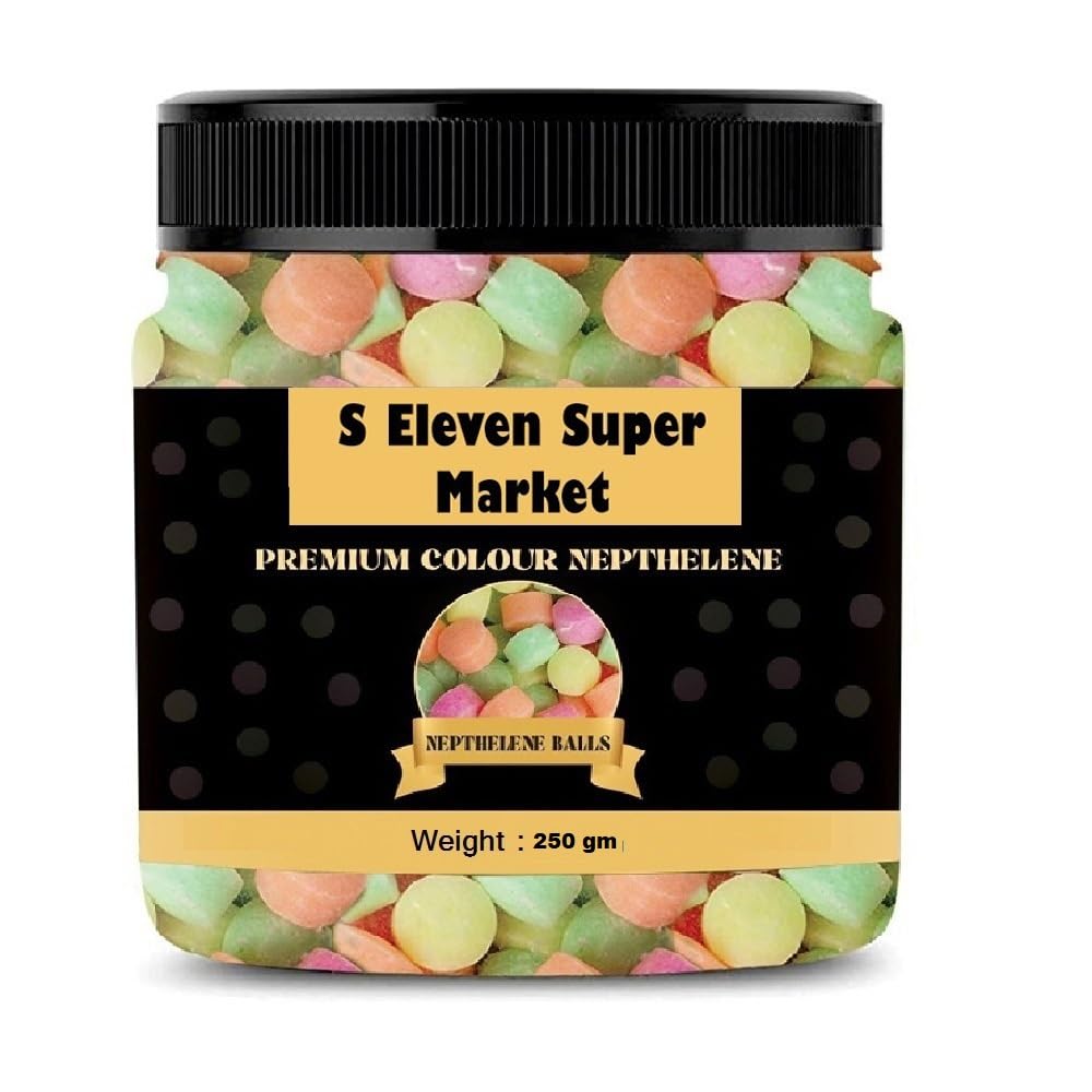 Colourful Naphthalene Balls | Pure Quality | Insect Repellant | Ideal for Cupboards, Bookshelves and Toilets| Napthalene Balls for Clothes and Shelves and Toilet (250 gm)-image-33