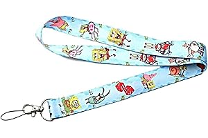 Sponge Bob Squarepants Character Themed Neck Lanyard for Keys and ID Cards