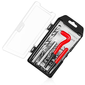 JMMRRR Thread Repair Kit M12 X 1.25mm, Metric Thread Repair Insert Kit Compatible Hand Tool Set for Damaged Thread and Auto Repairing
