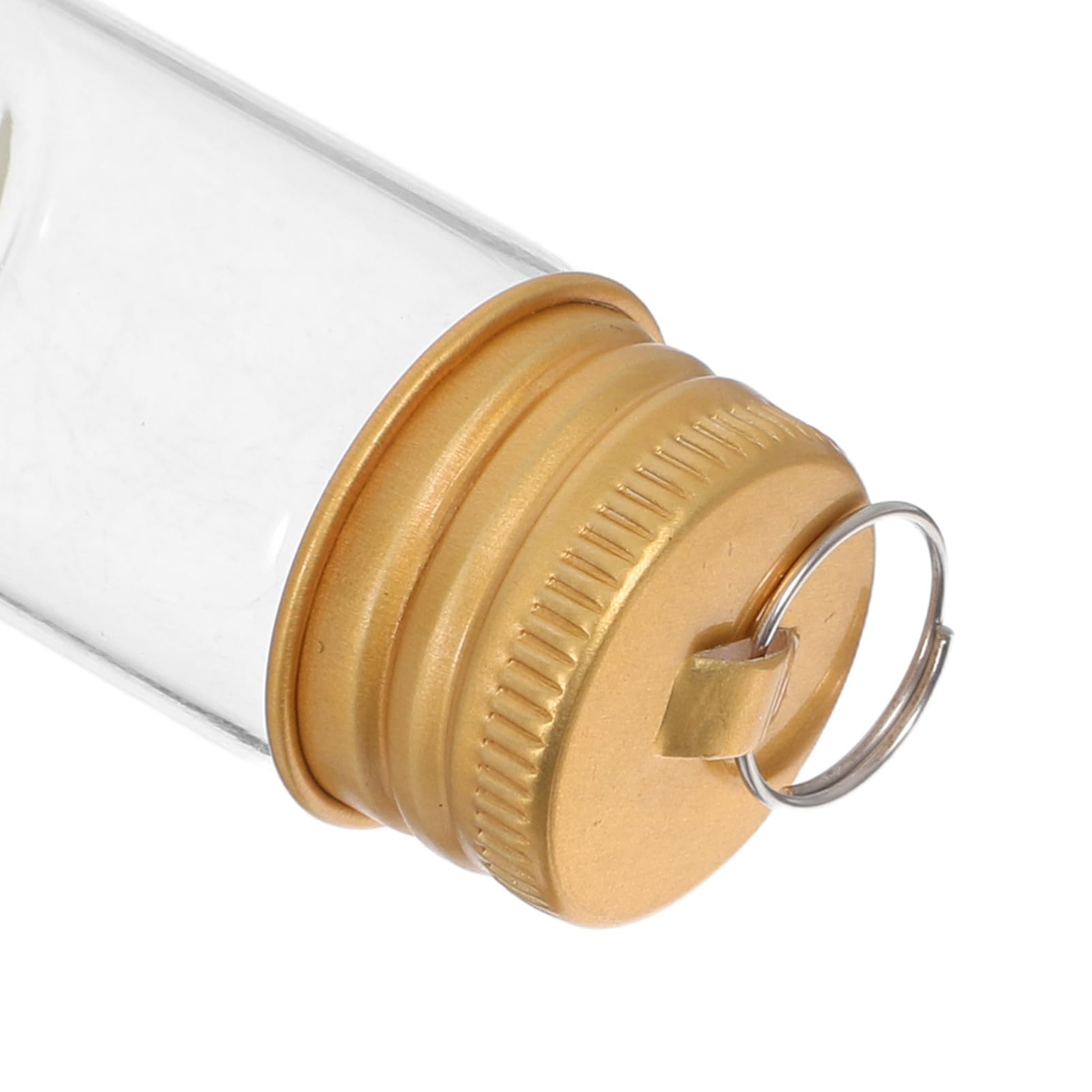 30 Stück Teiliges Mini Transparentes Wishing Drifting Bottle Mit Golddeckel Und Schlüsselring DIY Charmeanhänger Für Reisen Geburtstage Und Dekoration