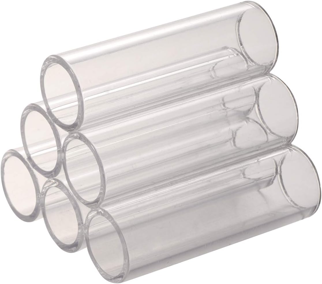 6-tube Aquarium Acrylic Crystal Shelter House For Small Shrimp Small Fish-Shrimp Habitat, Breeding Tube Hiding Cave Hideaway Pipes Reduce Stress