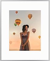 Vista 27 de Frametory, marco de fotos de aluminio de 16x20 - Marco negro de 16 x 20 con alfombrilla extraíble para foto de 11 x 14 - Marco de metal duradero