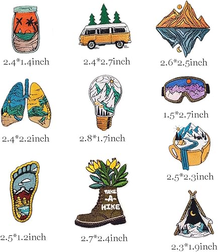 Miniatura 2 de Parches bordados para planchar para coser en apliques, decoración adecuada para ropa, vestidos, jeans, pantalones, sombreros, mochilas, apliques de