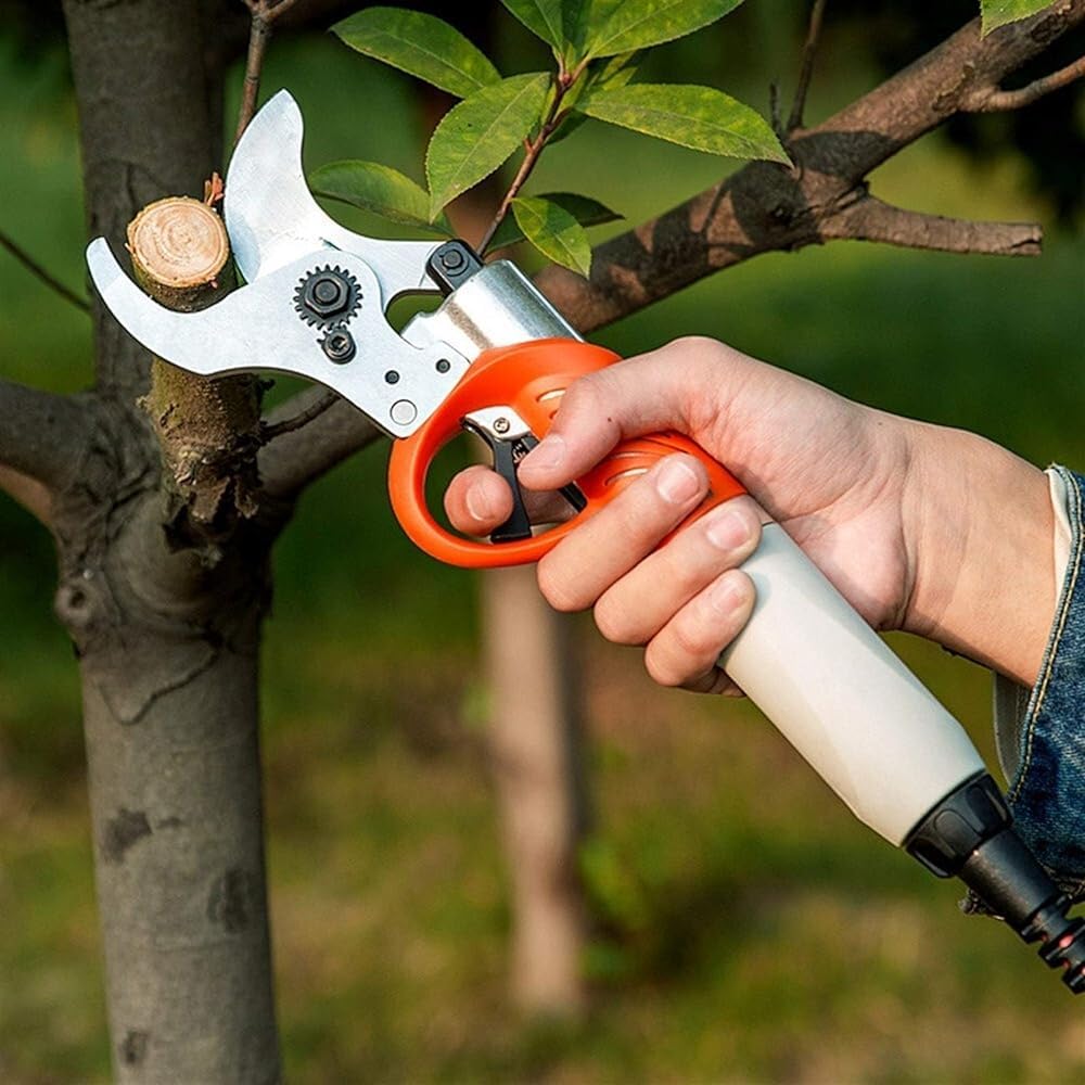 Forbici da potatura elettriche Professionali, Inserti Senza Fili per Giardinaggio, con Doppia Batteria e Lame di Ricambio Extra, attrezzo per potatura Alberi e Giardino.