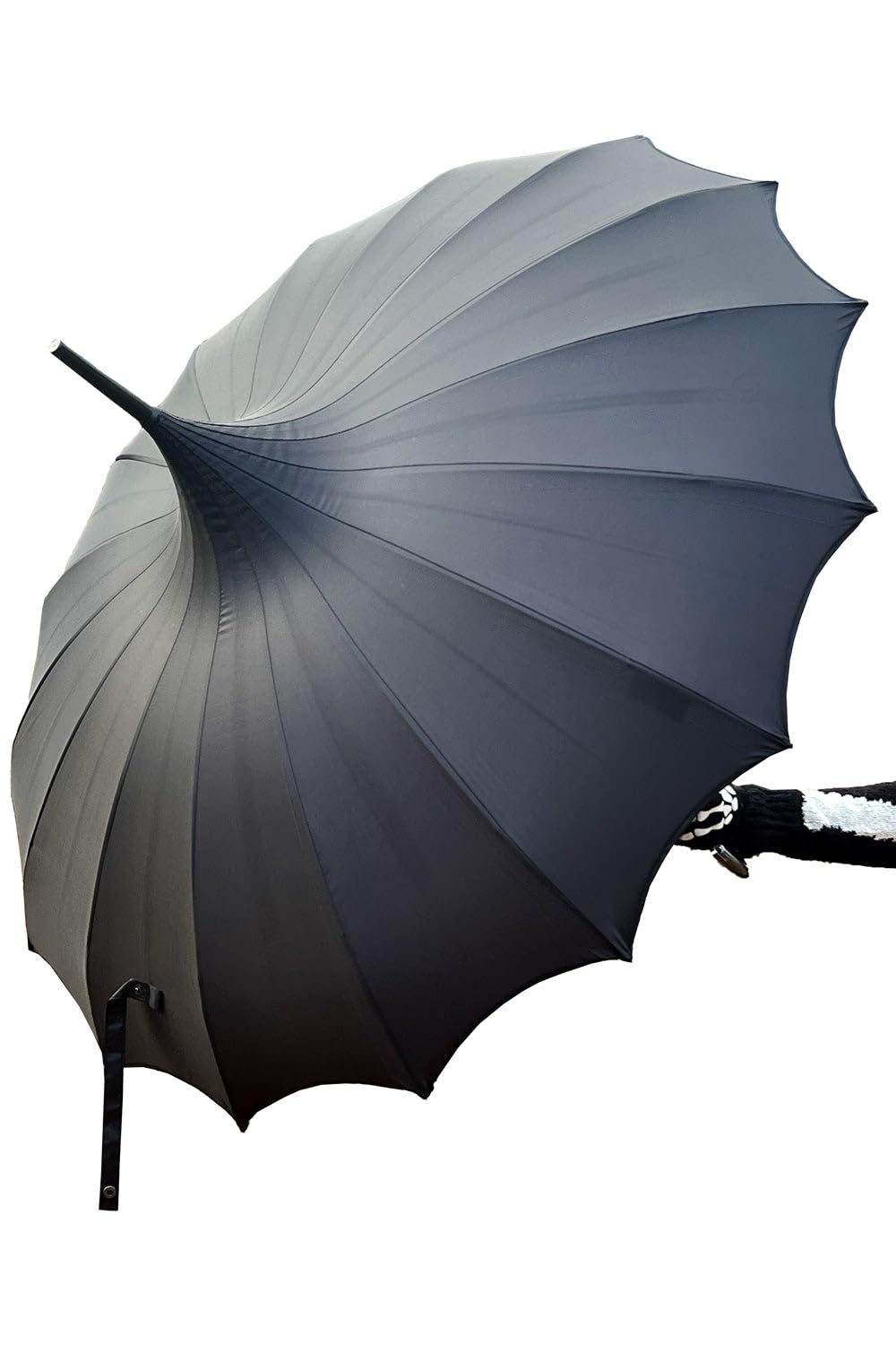 Vampirefreaks Black Batwing Pagoda Umbrella (Midnight ) Wednesday Gothic Fancy