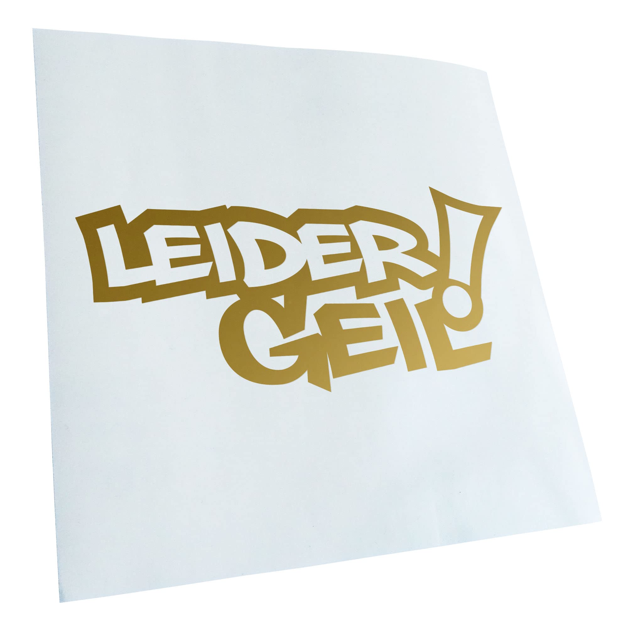Racing Die Cut JM Decal Sticker 20 x 9 cm with German Text Leider geil [Unfortunately cool]
