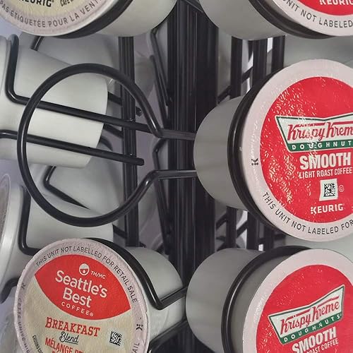 Vista 11 de Portavasos K, soporte para tazas K, soporte para tazas K, carrusel de taza K, soporte organizador de almacenamiento para cápsulas de café