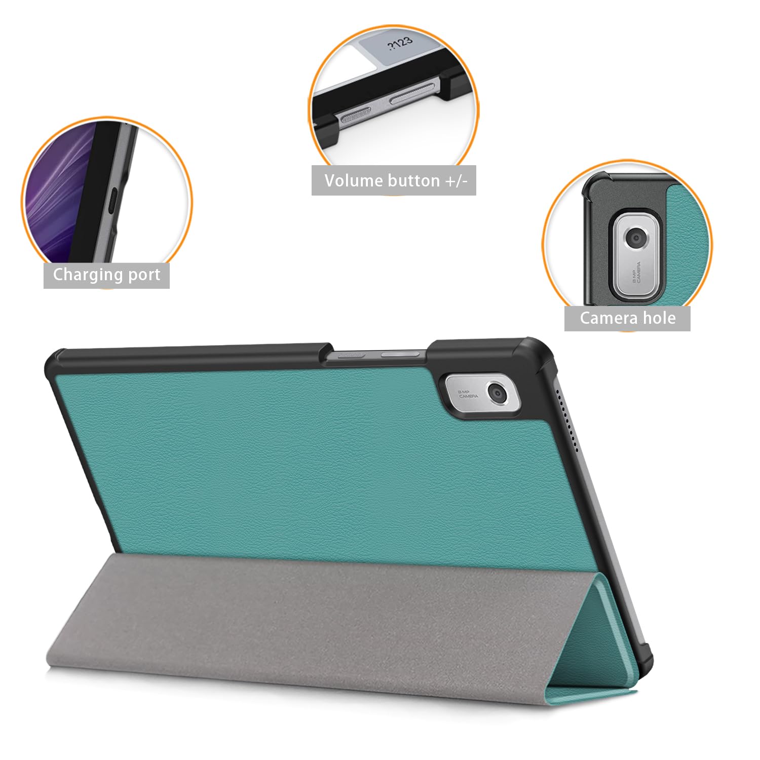 ProCase Slim Stand Case Bundle With 2 Pack Screen Protectors For Lenovo - View #6