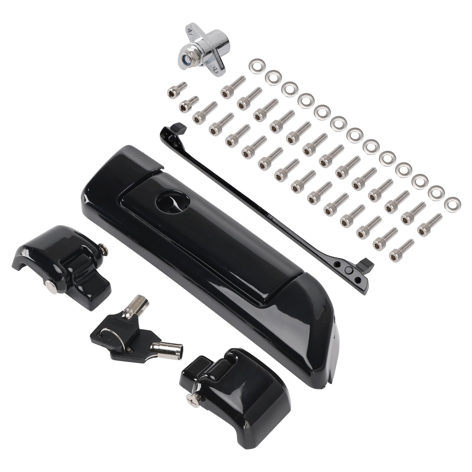 MAD HORNETS Black Hinges and Latch Kit for Touring Razor Chopped King Tour Pack 2014-2023