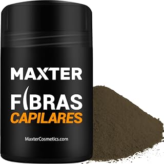 Fibras Capilares Maxter Tamaño Bolsillo - Disimula la Falta de Pelo al Instante, Microfibras de Algodón en Polvo 100% Natural para Hombre y Mujer (Castaño Medio 3g Mini)