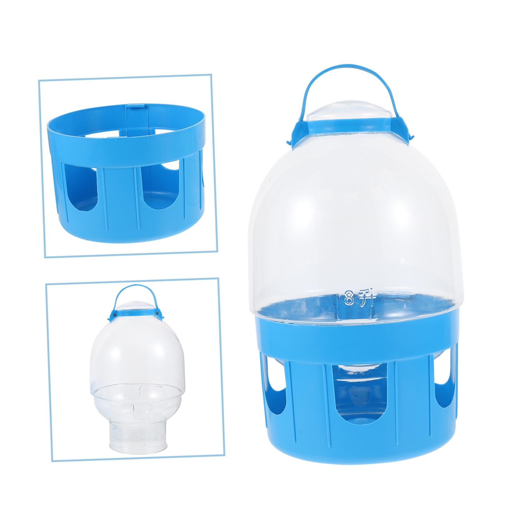 Abaodam Bebedero para De Gran Capacidad Comedero para para Jardín o Patio Dosificador De Agua Automático Bebedero Pajaros Resistente