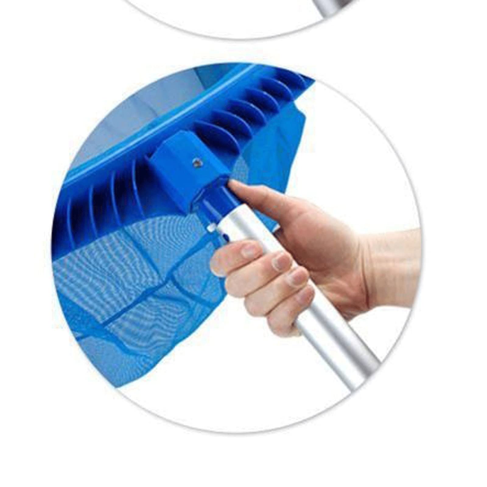 YOIQI Swimwear， Portable Swimming Pool Skimmer Aluminum Alloy Telescopic Handle Stick Joint For Brush Salvage Net Swimming Pool Tool