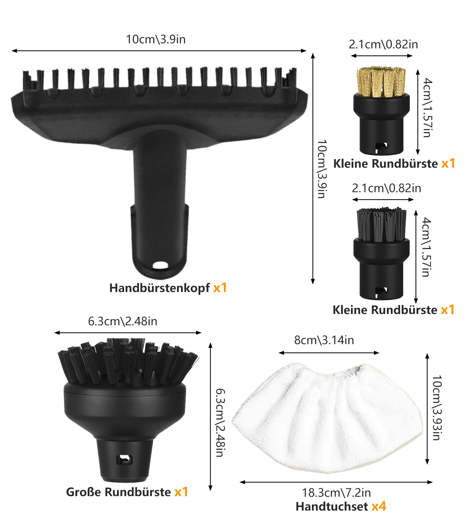 set17)Tête de brosse, accessoires de buse puissants pour Karcher SC1 SC2 SC3 SC4 SC5 SC7 CTK10 set17)Tête de brosse, accessoires de buse puissants pour Karcher SC1 SC2 SC3 SC4 SC5 SC7 CTK10