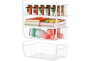 Chrome Bookshelf: Maximize Storage with Under Shelf Basket