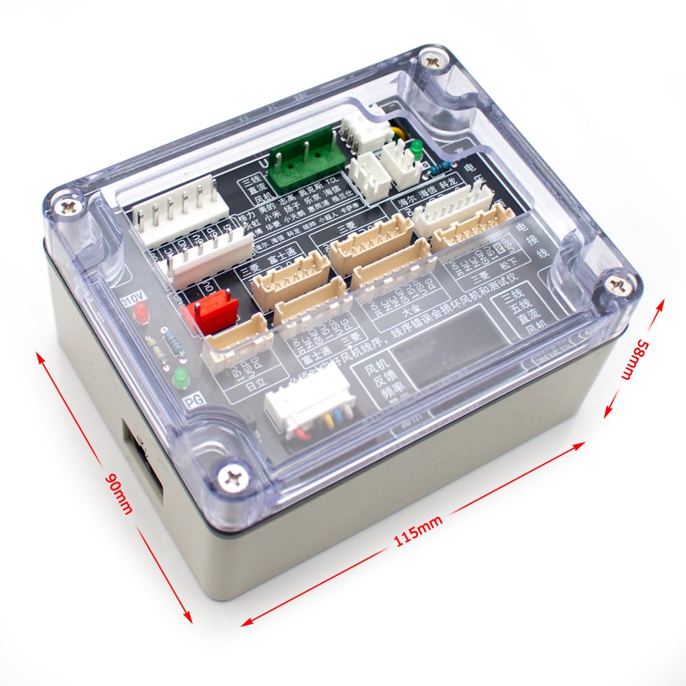 Tester per Motore Ventola CC a 3/5 Fili per Condizionatori d'Aria, Protezione da Cortocircuito, Regolazione della Velocità per Diagnostica Motore HVAC